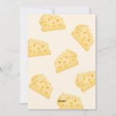 Totaal Kaas Meisje & Jongen Muis Zit op Kaas Feestdagenkaart (Achterkant)