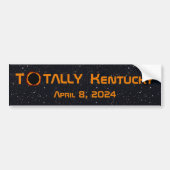 Totaal Kentucky 2024 Zonsverduistering Bumpersticker (Voorkant)