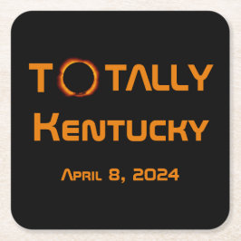 Totaal Kentucky 2024 Zonsverduistering Kartonnen Onderzetters
