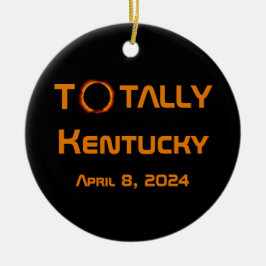 Totaal Kentucky 2024 Zonsverduistering Keramisch Ornament