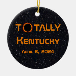 Totaal Kentucky 2024 Zonsverduistering Keramisch Ornament