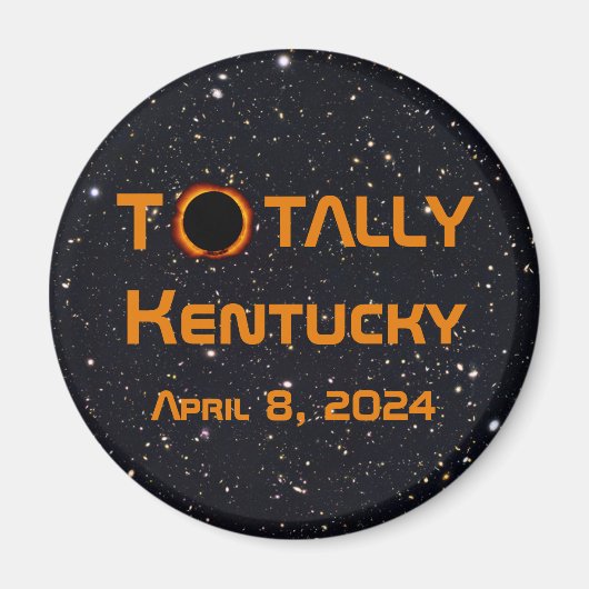 Totaal Kentucky 2024 Zonsverduistering Magneet (Voorkant)