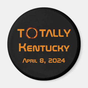 Totaal Kentucky 2024 Zonsverduistering Magneet