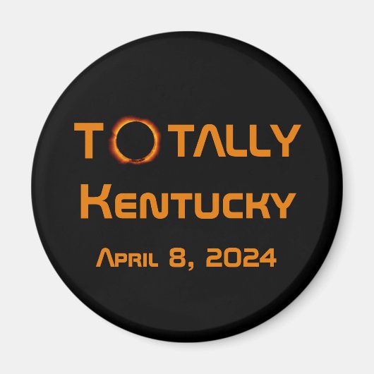 Totaal Kentucky 2024 Zonsverduistering Magneet (Voorkant)