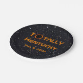 Totaal Kentucky 2024 Zonsverduistering Papieren Bordje (Gekanteld)