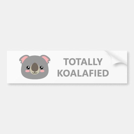 Totaal Koalafied Bumpersticker (Voorkant)