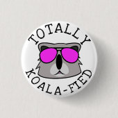 Totaal Koalafied Ronde Button 3,2 Cm (Voorkant)