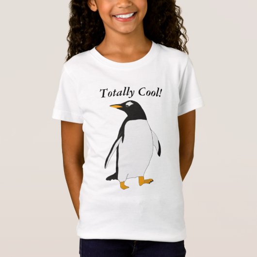 Totaal koude, zwarte en witte pinguïn t-shirt (Voorkant)