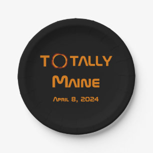 Totaal Maine 2024 Zonsverduistering Papieren Bordje