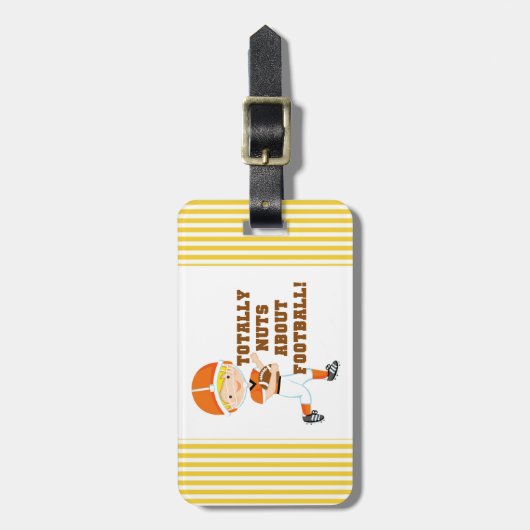 Totaal Noten over Football Bagagelabel (Voorkant verticaal)