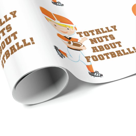 Totaal Noten over Football Cadeaupapier (Rol Hoek)