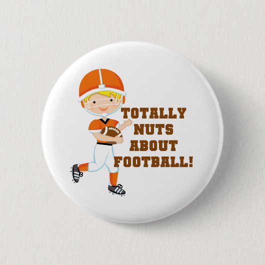 Totaal Noten over Football Ronde Button 5,7 Cm (Voorkant)