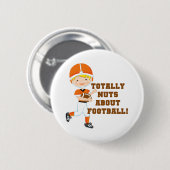 Totaal Noten over Football Ronde Button 5,7 Cm (Voorkant /achterkant)