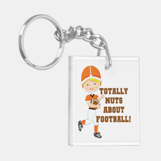 Totaal Noten over Football Sleutelhanger (Voorkant Links)