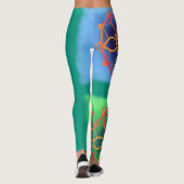 Totaal Ocean Zen Emerald Green Mandala Leggings (Achterkant)