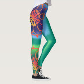 Totaal Ocean Zen Emerald Green Mandala Leggings (Rechts)
