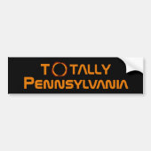 Totaal Pennsylvania 2024 Zonsverduistering Bumpersticker (Voorkant)