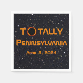 Totaal Pennsylvania 2024 Zonsverduistering Servet