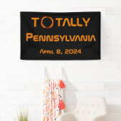 Totaal Pennsylvania 2024 Zonsverduistering Spandoek (Insitu)