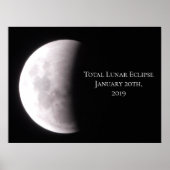 Totaal Poster lunar Eclipse Moon (Voorkant)