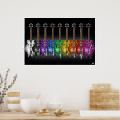 Totaal Poster van Meltdown Guitar (Keuken)