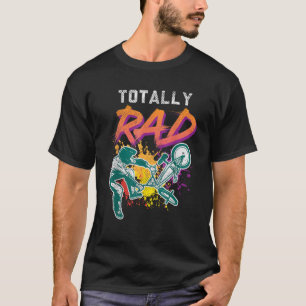 Totaal Rad 80s Bmx-Fiets Vintage Racen Fietssport T-shirt