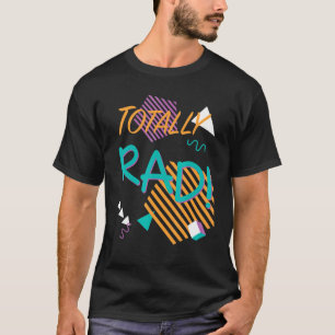 Totaal Rad Costume Party Idea 80s 90s Trend Graph T-shirt