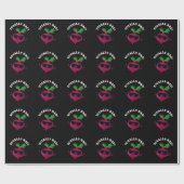 Totaal Rad Funny Veggie Radish Pun Dark BG Cadeaupapier (Vlak)