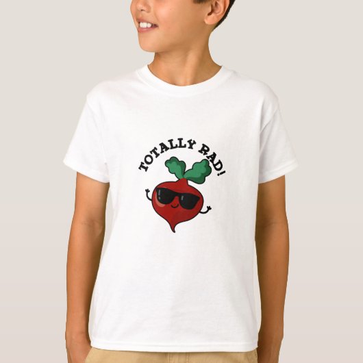 Totaal Rad Funny Veggie Radish Pun T-shirt (Voorkant)