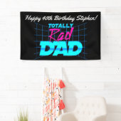 Totaal Rad Papa Grappig jaren 80 Verjaardagsfeest Spandoek (Insitu)