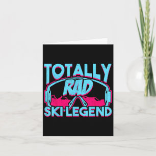 Totaal Rad Ski Legend Retro jaren 80 jaren 90 Ski Kaart