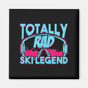 Totaal Rad Ski Legend Retro jaren 80 jaren 90 Ski Magneet