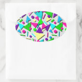 totaal radicaal ovale sticker (Tas)