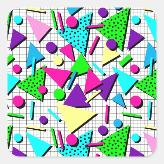 totaal radicaal vierkante sticker (Voorkant)