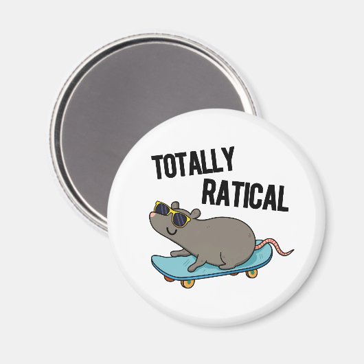 Totaal Ratig Funny Rat Pun Magneet (Voorkant / Achterkant)