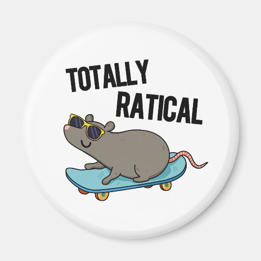 Totaal Ratig Funny Rat Pun Magneet (Voorkant)