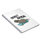 Totaal Ratig Funny Rat Pun Notitieboek (Rechterzijde)