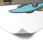 Totaal Ratig Funny Rat Pun Poster (Hoek)