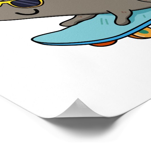 Totaal Ratig Funny Rat Pun Poster (Hoek)