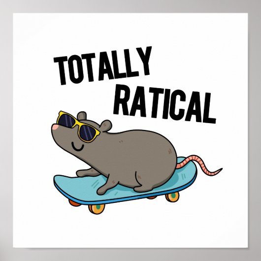 Totaal Ratig Funny Rat Pun Poster (Voorkant)