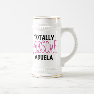 Totaal Roze T-shirts Geweldige Abuela en Giften Bierpul