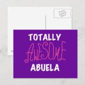 Totaal Roze T-shirts Geweldige Abuela en Giften Briefkaart (Voorkant / Achterkant)