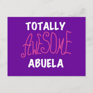 Totaal Roze T-shirts Geweldige Abuela en Giften Briefkaart
