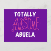 Totaal Roze T-shirts Geweldige Abuela en Giften Briefkaart (Voorkant)