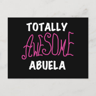 Totaal Roze T-shirts Geweldige Abuela en Giften Briefkaart