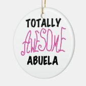 Totaal Roze T-shirts Geweldige Abuela en Giften Keramisch Ornament (Links)