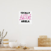Totaal Roze T-shirts Geweldige Abuela en Giften Poster (Keuken)