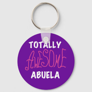 Totaal Roze T-shirts Geweldige Abuela en Giften Sleutelhanger