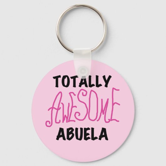Totaal Roze T-shirts Geweldige Abuela en Giften Sleutelhanger (Voorkant)