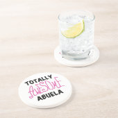 Totaal Roze T-shirts Geweldige Abuela en Giften Zandsteen Onderzetter (Zijkant)